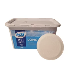 Voorkant -NL Badkuip Verkoop 2024 acti acti long tab chloor tabletten 1kg 250 grams 1