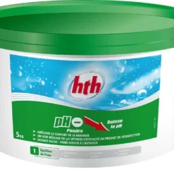 Voorkant 20 Hth Zwembad Chemie HTH PH Minus Granulaat 5 Kg