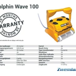 Maytronics Dolphin Dolphin Wave 100 Zwembadrobot -NL Badkuip Verkoop 2024 maytronics dolphin dolphin wave 100 zwembadrobot 3